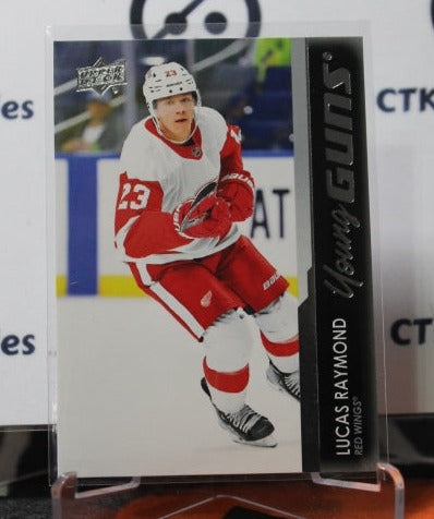 2021-22 UPPER DECK LUCAS RAYMOND # 464 YOUNG GUNS DETROIT RED WINGS NHL HOCKEY TRADING CARD