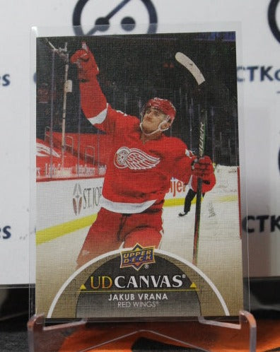 2021-22 UPPER DECK JAKUB VRANA # C149 UD CANVAS ROOKIE DETROIT RED WINGS NHL HOCKEY TRADING CARD