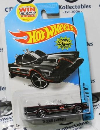 HOT WHEELS MATTEL  BATMAN CLASSIC TV SERIES BATMOBILE HW CITY DC 65/250  Long Card 2013 RARE