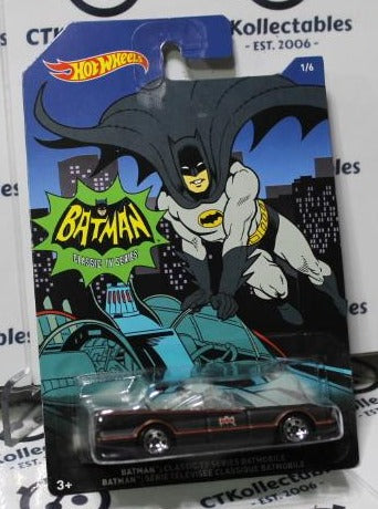 HOT WHEELS MATTEL BATMAN CLASSIC TV SERIES BATMOBILE 1/6 DC  Long Card 2014