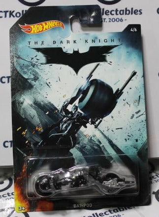 HOT WHEELS MATTEL BATMAN THE DARK KNIGHT 4/5 BAT-POD DC 2014 RARE