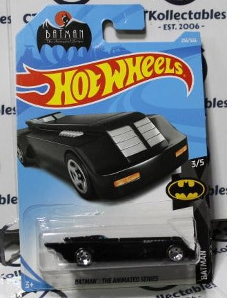 Hot Wheels 2017 Batman: DC THE ANIMATED SERIES 256/365 Long Card 3/5 BLACK
