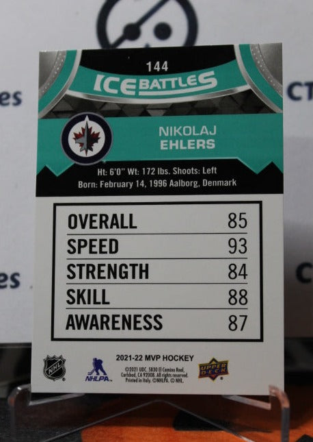 2021-22 UPPER DECK MVP NIKOLAJ EHLERS # 144 ICE BATTLES WINNIPRG JETS HOCKEY CARD