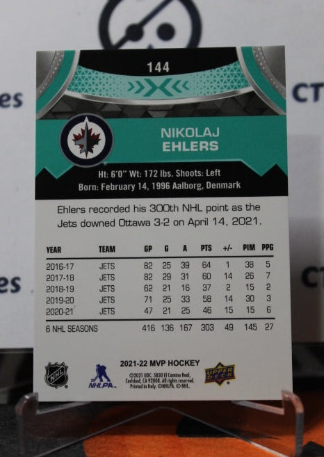 2021-22 UPPER DECK MVP NIKOLAJ EHLERS # 144 WINNIPRG JETS HOCKEY CARD