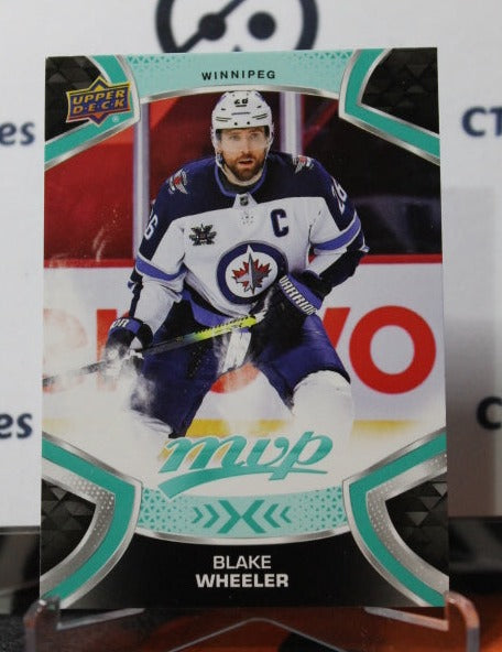 2021-22 UPPER DECK MVP BLAKE WHEELER # 26 WINNIPRG JETS HOCKEY CARD