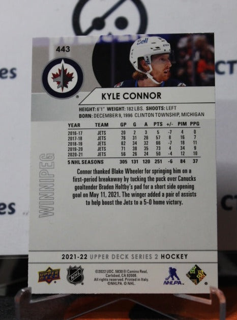 2021-22 UPPER DECK KYLE CONNOR # 443 WINNIPRG JETS HOCKEY CARD