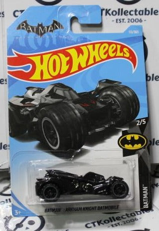 Hot Wheels 2017 Batman: DC Arkham Knight Batmobile 112/365 BLACK Long Card 2/5