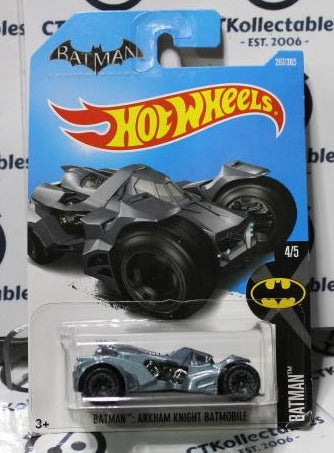 Hot Wheels 2015 Batman: DC Arkham Knight Batmobile 267/365 BLUE Long Card 4/5