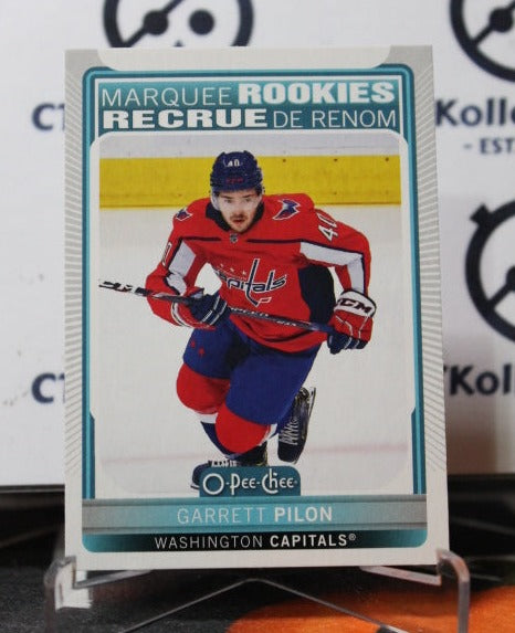 2021-22 O-PEE-CHEE GARRETT PILON # 539 MARQUEE ROOKIE WASHINGTON CAPITALS NHL HOCKEY CARD