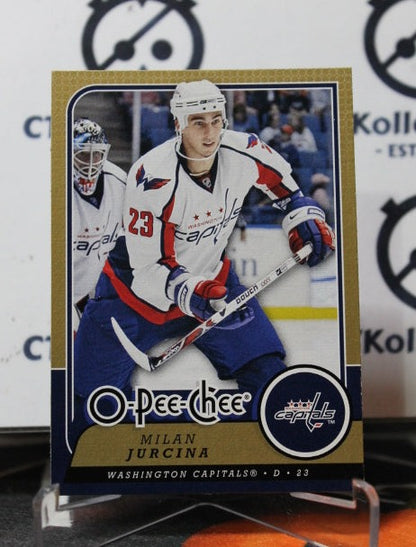 2008-09 O-PEE-CHEE MILAN JURCINA # 393 WASHINGTON CAPITALS NHL HOCKEY CARD