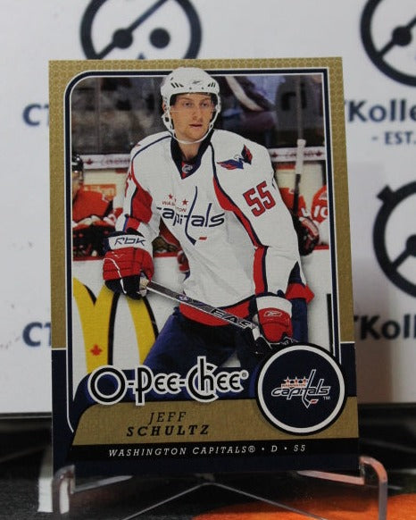 2008-09 O-PEE-CHEE JEFF SCHULTZ # 203 WASHINGTON CAPITALS NHL HOCKEY CARD