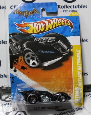 Hot Wheels 2010 THE BATMAN ASYLUM DC 24/244 BLACK Long Card 2011 HM PREMIERE