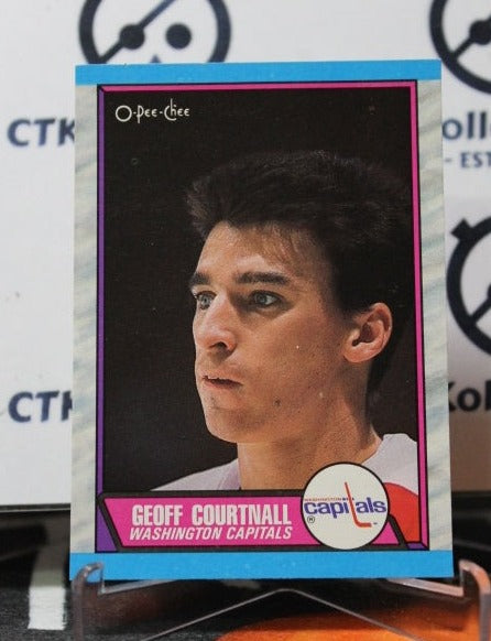 1989-90  O-PEE-CHEE GEOFF COURTNALL # 111 WASHINGTON CAPITALS NHL HOCKEY CARD