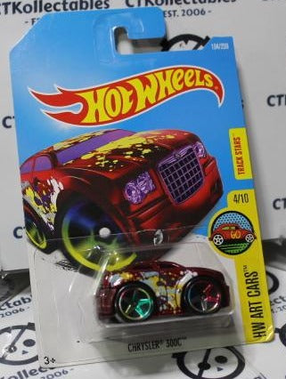 HOT WHEELS MATTEL' CHRYSLER 300C 4/10 HW ART CARS 194/250 TRACK STARS 2015