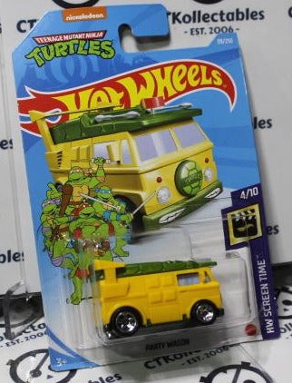 HOT WHEELS MATTEL TEENAGE MUTANT NINJA TURTLES 4/10 PARTY WAGON 39/250 HW SCREEN TIME 2020