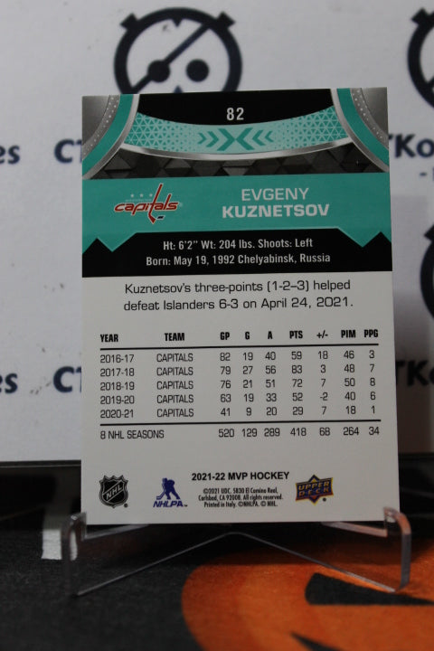 2021-22 UPPER DECK MVP EVGENY KUZNETSOV # 82 WASHINGTON CAPITALS HOCKEY CARD