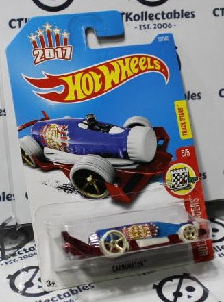 HOT WHEELS MATTEL CARBONATOR 5/5 TRACK STARS 53/365 HOLIDAY RACERS 2017/2015