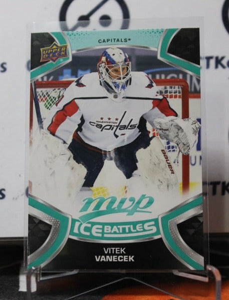 2021-22 UPPER DECK MVP VITEK VANECEK # 179 ROOKIE ICE BATTLES WASHINGTON CAPITALS HOCKEY CARD