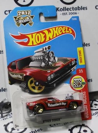 HOT WHEELS MATTEL DODGE 3/5 RODGER DODGER 73/365 HOLIDAY RACERS 2017/2015