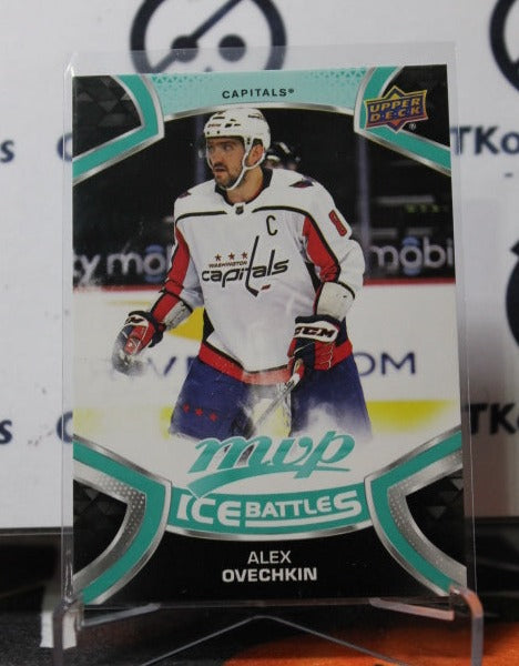 2021-22 UPPER DECK MVP ALEX OVECHKIN #  8 ICE BATTLES  WASHINGTON CAPITALS HOCKEY CARD