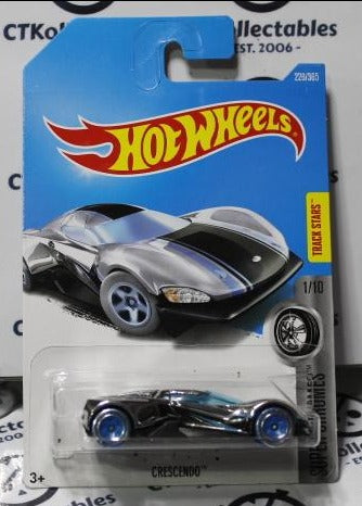 HOT WHEELS MATTEL CRESCENDO 1/10 SUPER CHROMES 228/365 LONG CARD 2015