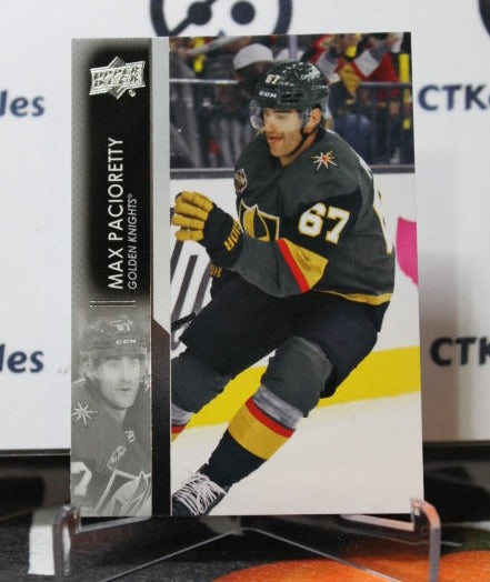 2021-22 UPPER DECK  MAX PACIORETTY # 431 NHL GOLDEN KNIGHTS HOCKEY CARD