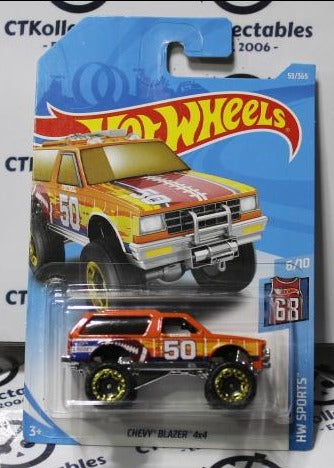 HOT WHEELS MATTEL CHEVY BLAZER 4X4 6/10 HW SPORTS 53/365 LONG CARD 2017