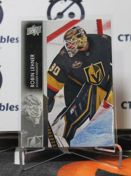 2021-22 UPPER DECK ROBIN LEHNER # 429 GOALTENDER  NHL GOLDEN KNIGHTS HOCKEY CARD