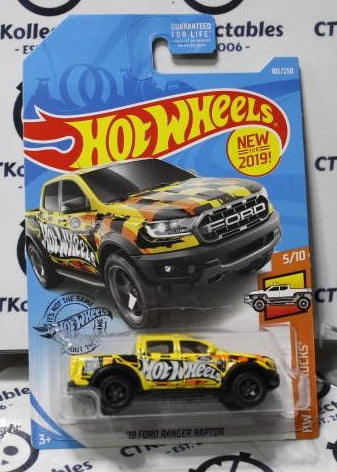 HOT WHEELS MATTEL '19 FORD F-150 RANGER RAPTOR 5/10 FACTORY SEALED 185/250 HW HOT TRUCKS 2019/2017