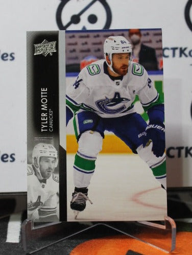 2021-22 UPPER DECK TYLER MOTTE # 427 VANCOUVER CANUCKS NHL HOCKEY TRADING CARD