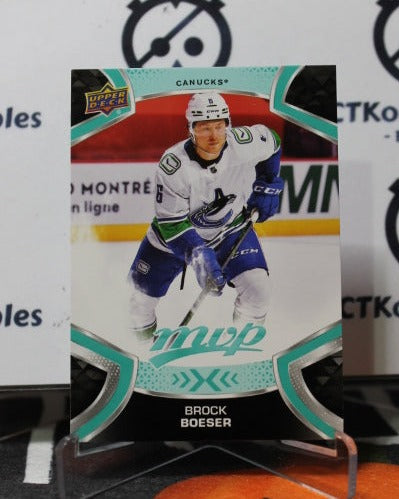 2021-22 UPPER DECK MVP BROCK BOESER # 6  VANCOUVER CANUCKS NHL HOCKEY TRADING CARD