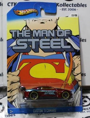 THE MAN OF STEEL CUSTOM '11 CAMARO MATTEL HOT WHEELS  03/06  DC COMICS WARNER BROS. 2012