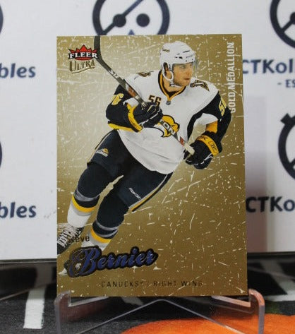 2008-09  FLEER ULTRA  STEVE BERNIER # 196  VANCOUVER CANUCKS NHL HOCKEY TRADING CARD