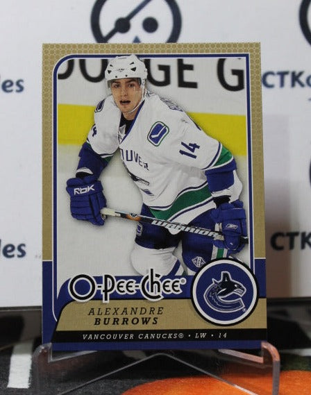 2008-09  O-PEE-CHEE ALEXANDRE BURROWS # 450 VANCOUVER CANUCKS NHL HOCKEY TRADING CARD