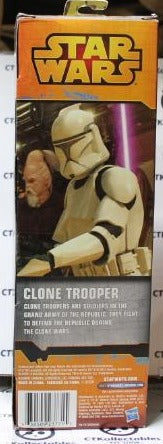 STAR WARS CLONE TROOPER 12" ACTION FIGURE EPISODE II ATTACK OF THE CLONES HASBRO DISNEY 2014