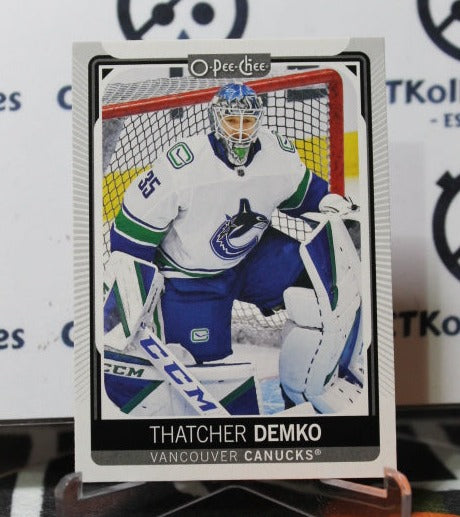 2021-22  O-PEE-CHEE THATCHER DEMKO # 354  VANCOUVER CANUCKS NHL HOCKEY TRADING CARD