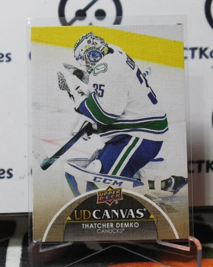 2021-22  UPPER DECK THATCHER DEMKO # C198 UD CANVAS  VANCOUVER CANUCKS NHL HOCKEY TRADING CARD