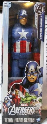 CAPTAIN AMERICA 12” ACTION FIGURE AVENGERS ASSEMBLE TITAN HERO SERIES MARVEL COMICS HASBRO 2013