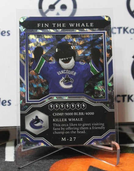 2021-22  UPPER DECK FIN THE WHALE # M-27 MASCOTS  VANCOUVER CANUCKS NHL HOCKEY TRADING CARD