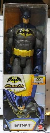 BATMAN 12” ACTION FIGURE BLUE/GREY UNLIMITED DC COMICS MATTEL 2015