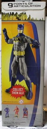 BATMAN 12” ACTION FIGURE BLUE/GREY UNLIMITED DC COMICS MATTEL 2015