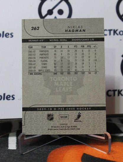 2009-10 O-PEE-CHEE NIKLAS HAGMAN # 262 TORONTO MAPLE LEAFS HOCKEY CARD