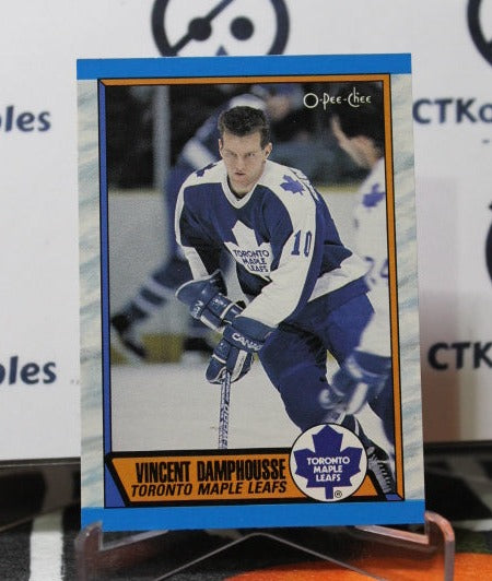 1989-90 O-PEE-CHEE VINCENT DAMPHOUSSE # 272 TORONTO MAPLE LEAFS HOCKEY CARD