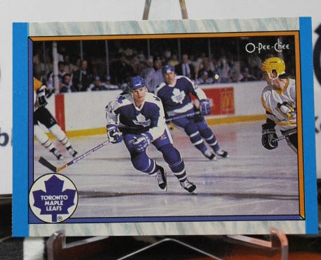 1989-90 O-PEE-CHEE FINAL STANDINGS # 315 TORONTO MAPLE LEAFS HOCKEY CARD