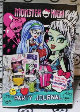MONSTER HIGH PARTY JOURNAL + Party Tips 155pg Recipes Games Activies  2014