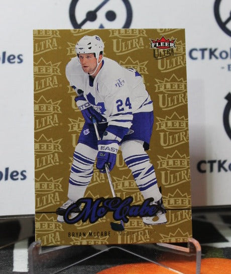 2007-08  FLEER ULTRA BRYAN McCABE # 14 TORONTO MAPLE LEAFS HOCKEY CARD