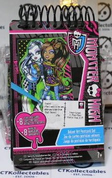 MONSTER HIGH VELVET ART POSTCARD SET 2011