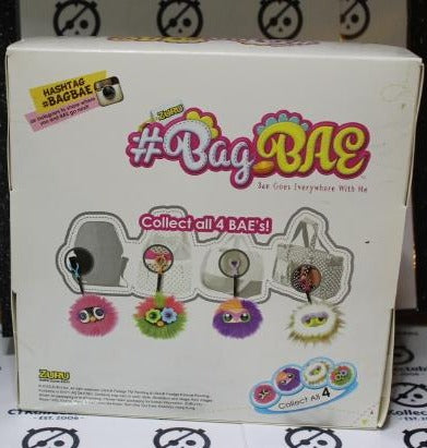 BAG-BAE BY ZURU Pink Fluff Ball Keychain Plush Toy Purse Accessory 2015
