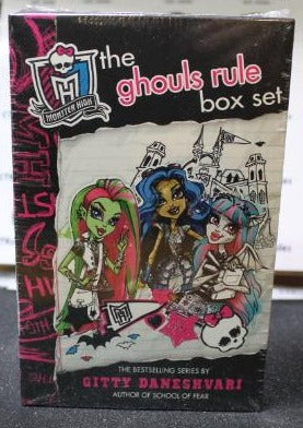 MONSTER HIGH COLLECTABLE 3 BOOK BOX SET THE GHOULS RULE BY GITTY DANESHVARI