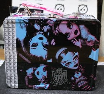 MONSTER HIGH COLLECTABLE METAL TIN LUNCH BOX TAGGED